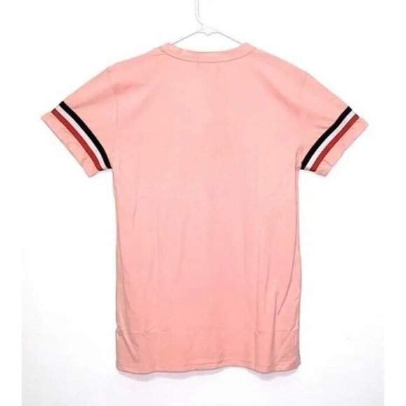 Well Known Studios Bowery 2 Pink Crew Neck Tee NEW Men's Size S Ringer T Shirt - Picture 2 of 10